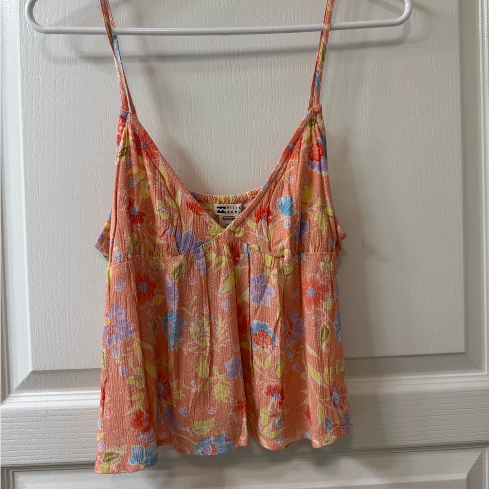 Billabong Orange Floral Camisole